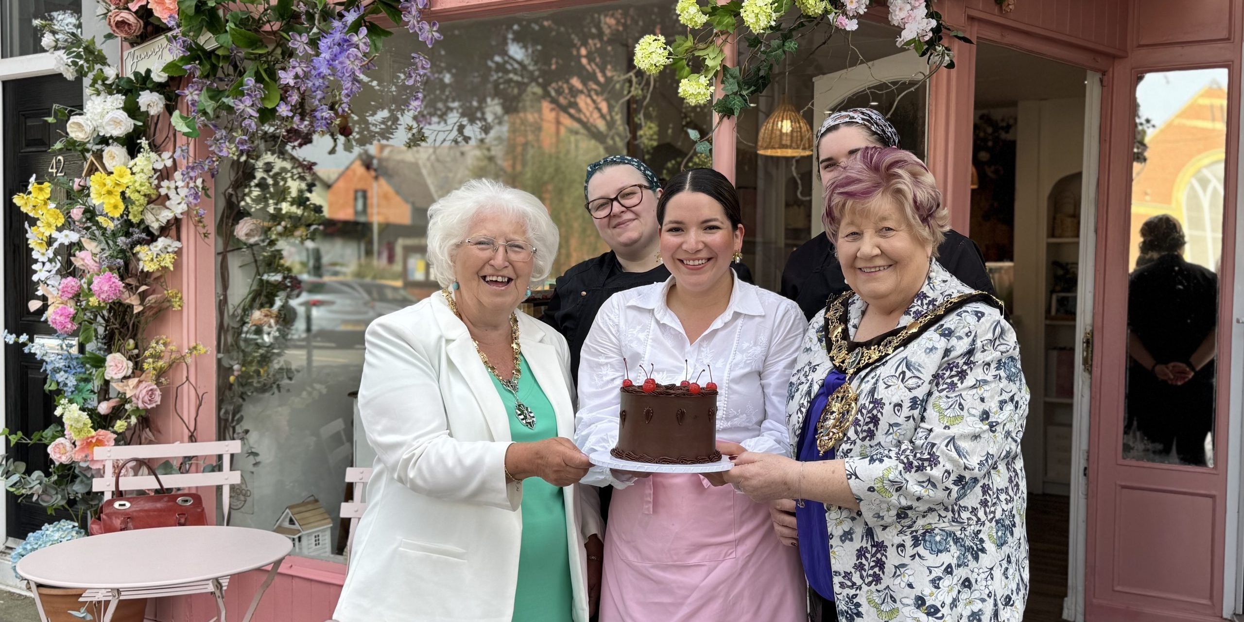 Mayor of Wirral at Abba Cakes